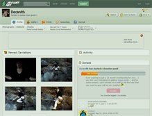 Tablet Screenshot of decanith.deviantart.com