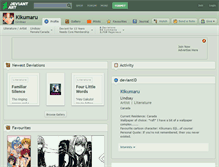 Tablet Screenshot of kikumaru.deviantart.com