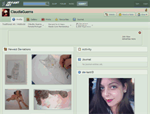 Tablet Screenshot of claudiaguerra.deviantart.com