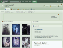 Tablet Screenshot of micheleannart.deviantart.com