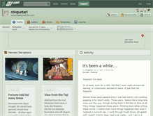 Tablet Screenshot of ninquetari.deviantart.com