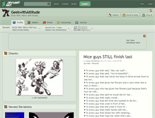 Tablet Screenshot of geekwithattitude.deviantart.com