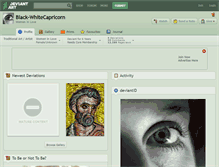 Tablet Screenshot of black-whitecapricorn.deviantart.com