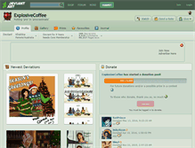 Tablet Screenshot of explosivecoffee.deviantart.com