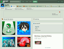 Tablet Screenshot of hantv.deviantart.com