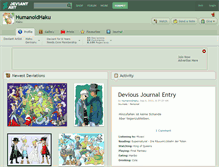 Tablet Screenshot of humanoidhaku.deviantart.com