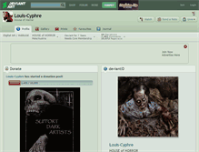 Tablet Screenshot of louis-cyphre.deviantart.com