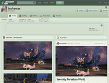 Tablet Screenshot of linzfrances.deviantart.com