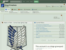 Tablet Screenshot of king-of-craziness.deviantart.com
