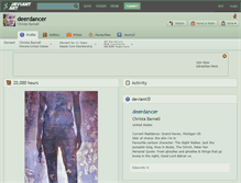 Tablet Screenshot of deerdancer.deviantart.com