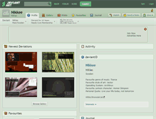 Tablet Screenshot of nikkee.deviantart.com