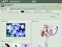 Tablet Screenshot of gaminggirl73.deviantart.com