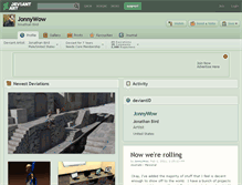 Tablet Screenshot of jonnywow.deviantart.com
