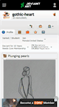 Mobile Screenshot of gothic-heart.deviantart.com