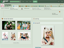 Tablet Screenshot of kellyeden.deviantart.com