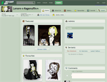 Tablet Screenshot of lenore-x-ragamuffin.deviantart.com