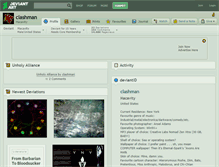 Tablet Screenshot of clashman.deviantart.com