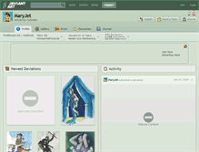Tablet Screenshot of maryjet.deviantart.com