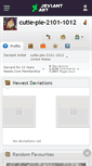 Mobile Screenshot of cutie-pie-2101-1012.deviantart.com