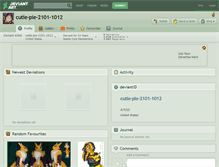 Tablet Screenshot of cutie-pie-2101-1012.deviantart.com