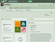 Tablet Screenshot of furubagurl.deviantart.com