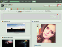 Tablet Screenshot of horsesrule8.deviantart.com