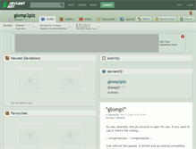 Tablet Screenshot of glomp2plz.deviantart.com
