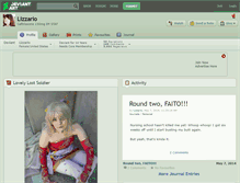 Tablet Screenshot of lizzario.deviantart.com