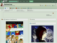 Tablet Screenshot of darklesscross.deviantart.com