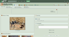 Desktop Screenshot of deadbunnyblues.deviantart.com