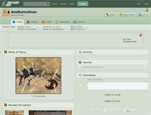 Tablet Screenshot of deadbunnyblues.deviantart.com