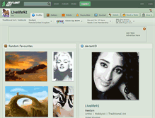 Tablet Screenshot of livelife92.deviantart.com