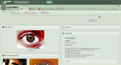 Desktop Screenshot of cinemaddict.deviantart.com