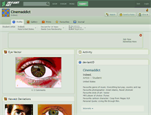 Tablet Screenshot of cinemaddict.deviantart.com