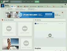 Tablet Screenshot of abclic.deviantart.com