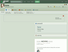 Tablet Screenshot of kyree.deviantart.com