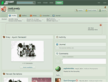 Tablet Screenshot of justlovely.deviantart.com