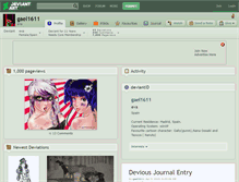 Tablet Screenshot of gael1611.deviantart.com