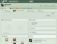 Tablet Screenshot of noblenudes.deviantart.com
