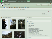 Tablet Screenshot of okami-zack.deviantart.com