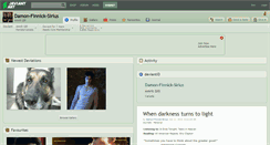 Desktop Screenshot of damon-finnick-sirius.deviantart.com