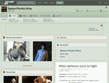 Tablet Screenshot of damon-finnick-sirius.deviantart.com