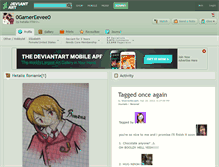 Tablet Screenshot of 0gamereevee0.deviantart.com