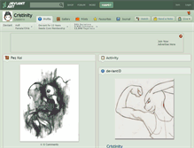 Tablet Screenshot of cristinity.deviantart.com