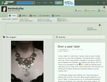 Tablet Screenshot of mordredlefay.deviantart.com