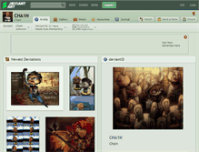 Tablet Screenshot of cha1n.deviantart.com