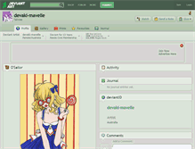Tablet Screenshot of devaki-mavelle.deviantart.com