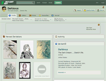 Tablet Screenshot of darklexus.deviantart.com