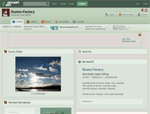 Tablet Screenshot of illusion-factory.deviantart.com