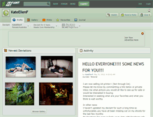 Tablet Screenshot of kateellenf.deviantart.com